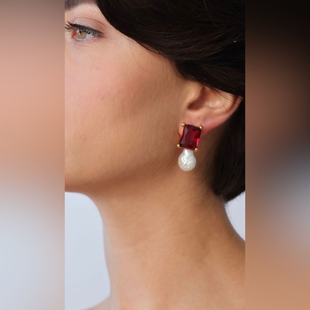 Handcrafted Real Pearl Designer Earrings Luxury Jewelry - Picture 4 of 8